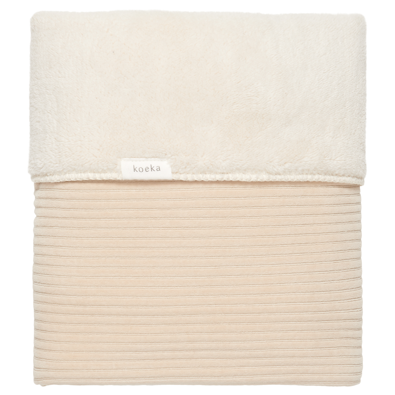 Cot blanket teddy Vik sand