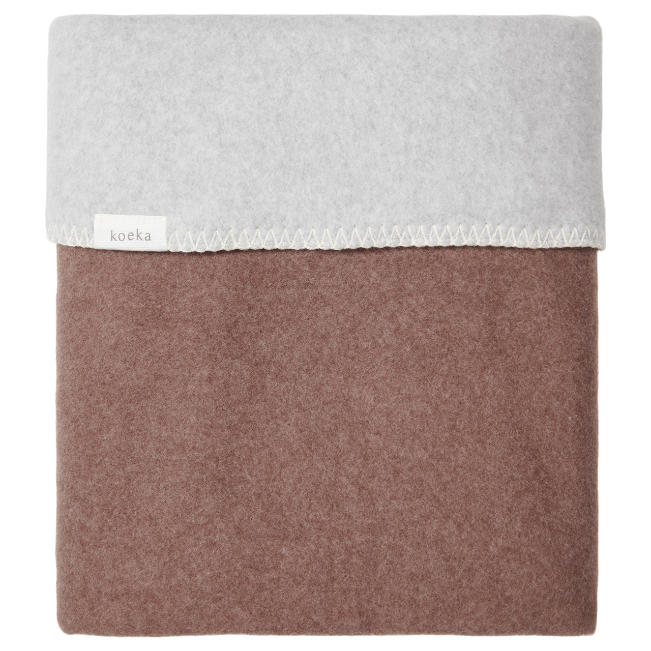 Bassinet blanket reversible Denver soft wood/soft grey