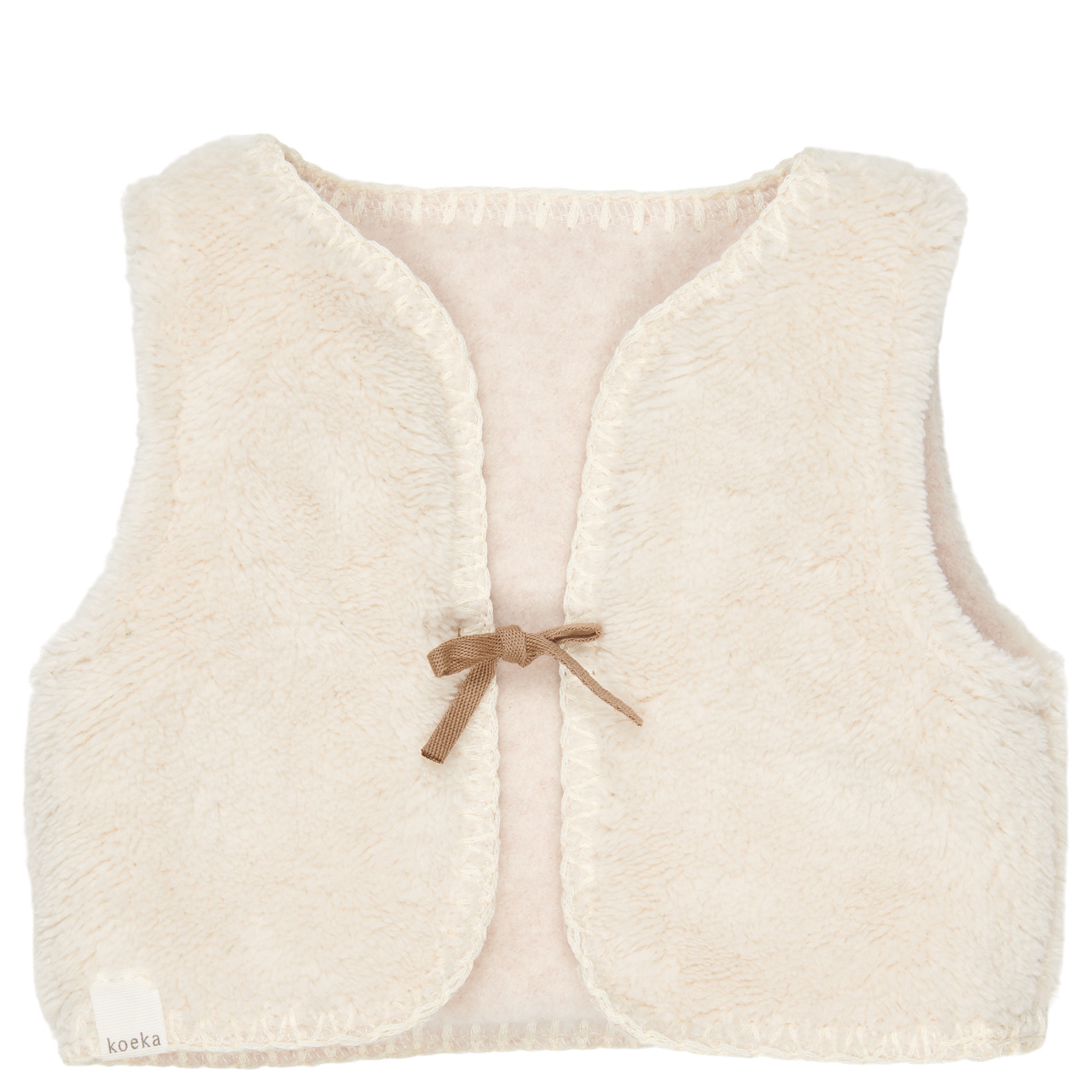 Baby Gilet Reversible Denver nougat