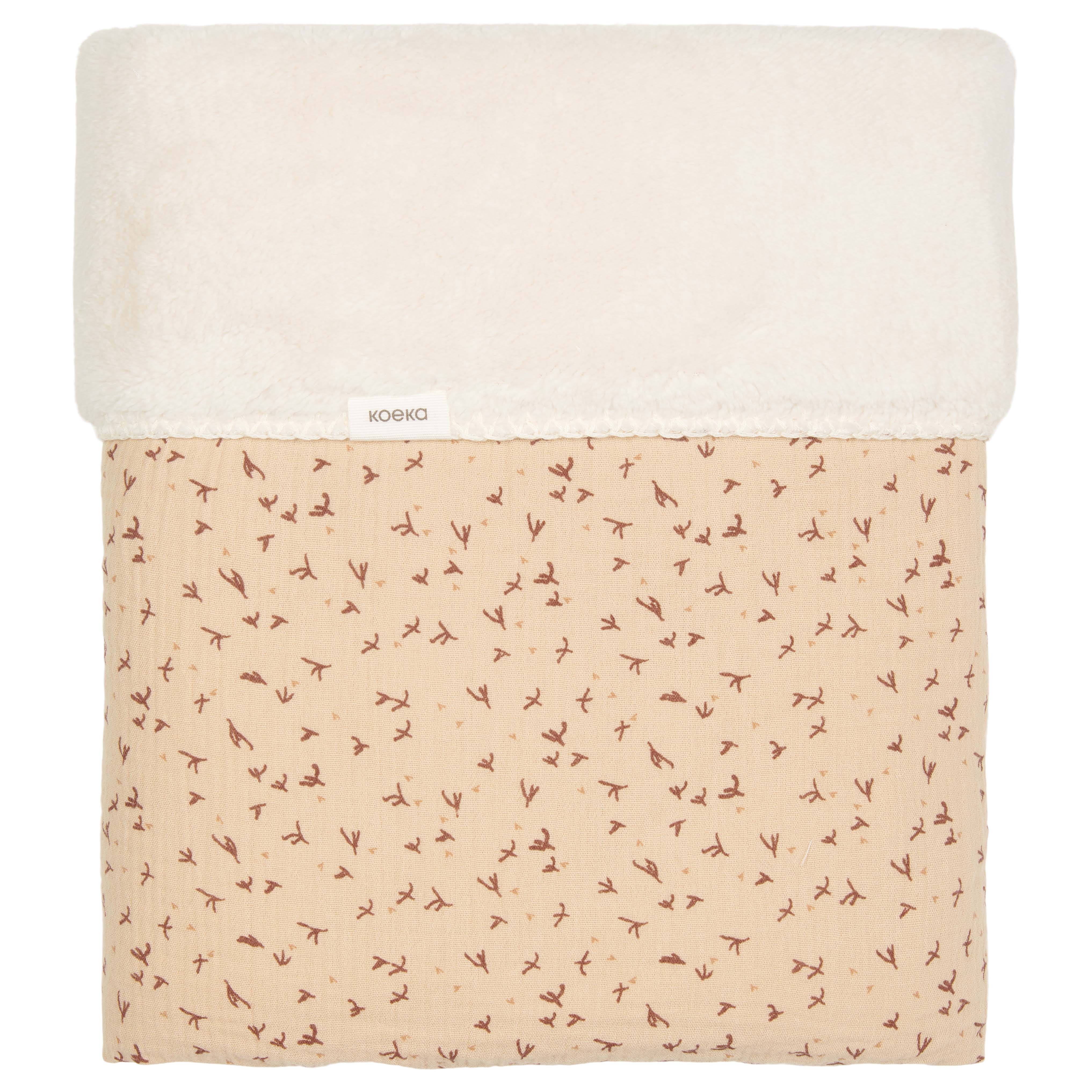 KOEKA Ledikantdeken Teddy Trail beige