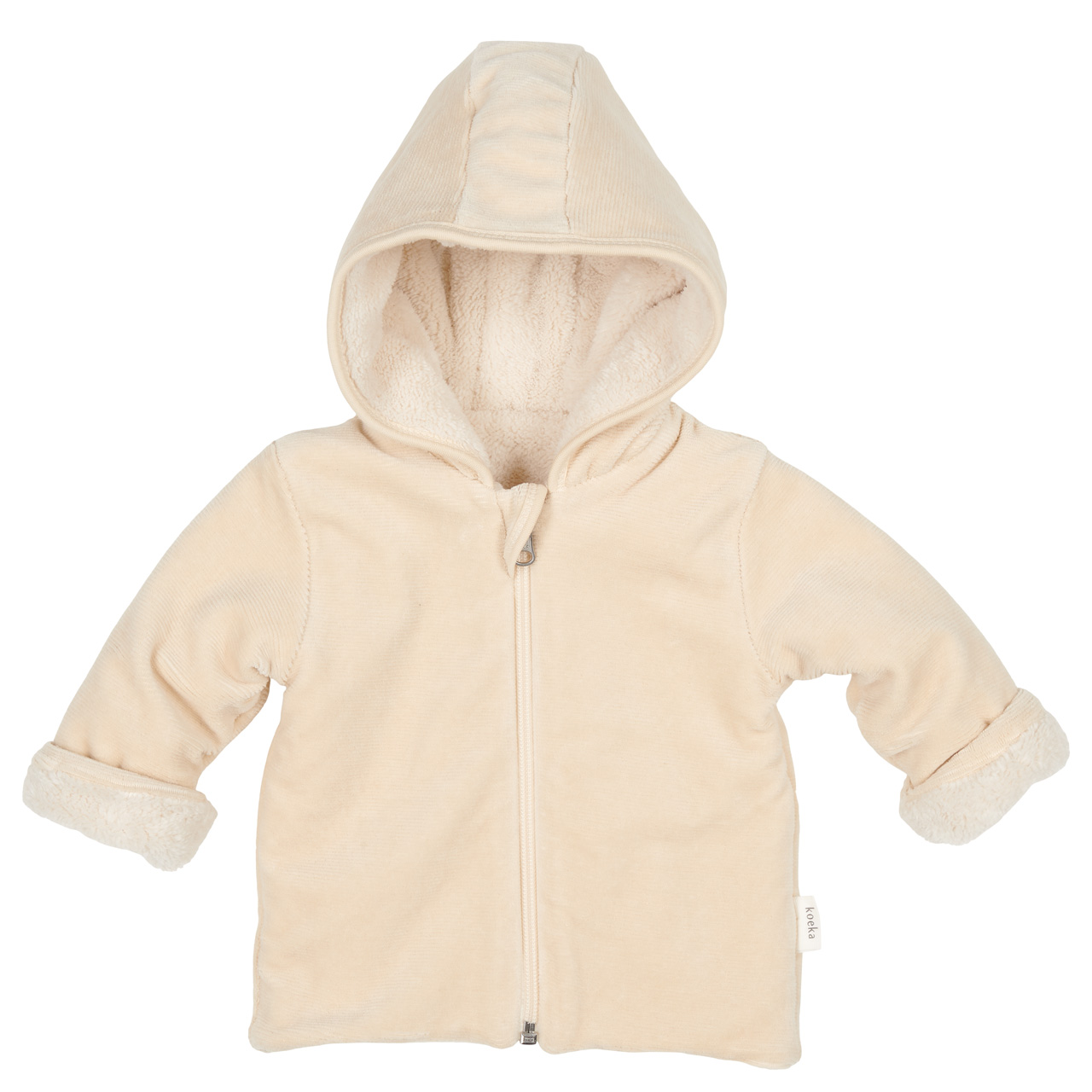 Baby jacket reversible Oddi warm white