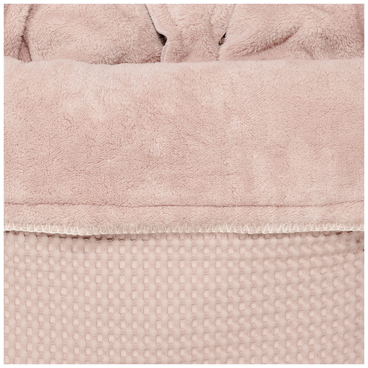 Buggy Voetenzak Wafel/teddy Oslo grey pink/grey pink