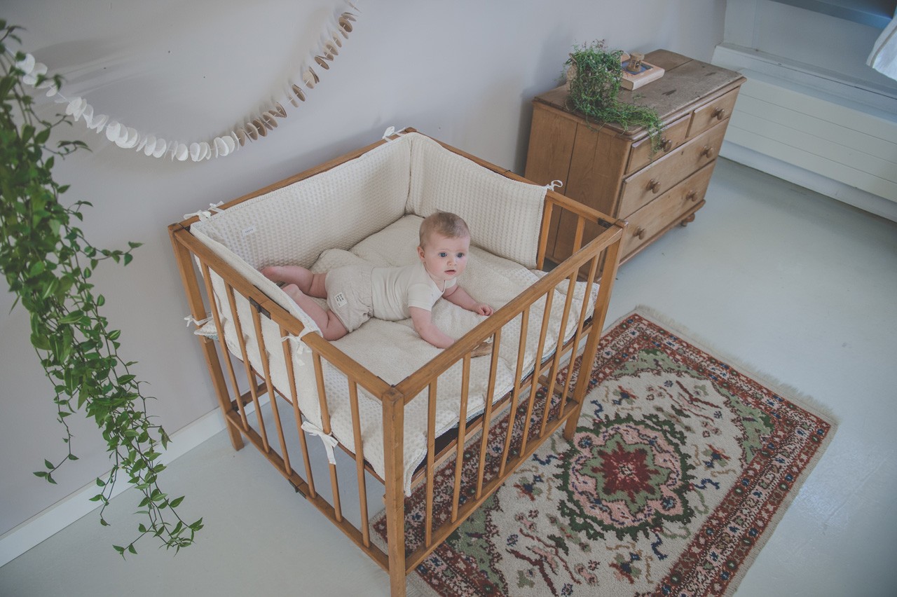 Play pen - / Cot bumper Amsterdam natural