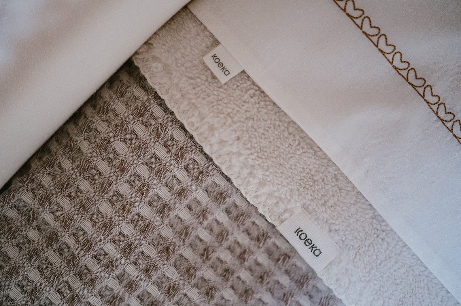 Cot blanket teddy Oslo crumble