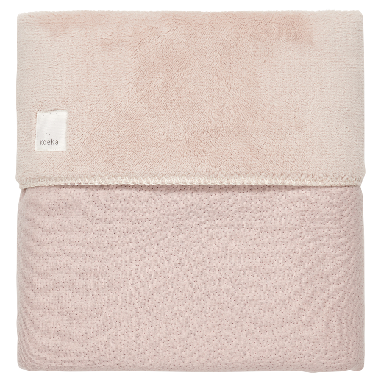 Bassinet blanket teddy Riga grey pink