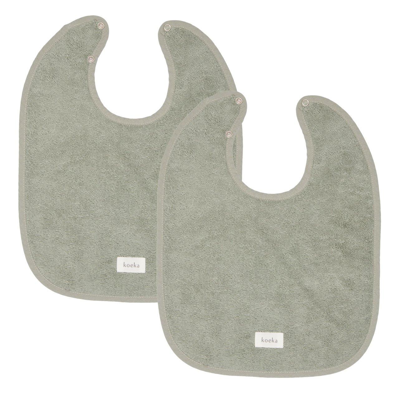 Bavoir 2-pack Dijon Daily shadow green