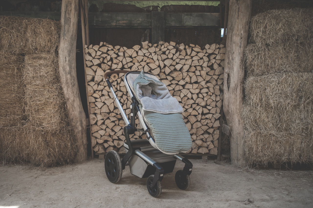 Buggy Voetenzak Wafel/teddy Oslo shadow green/misty grey