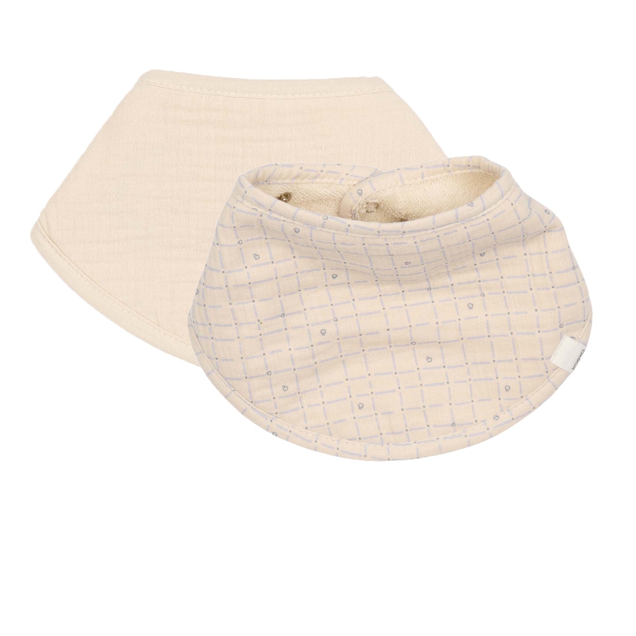 Bandana bavoir 2-pack Lind warm white