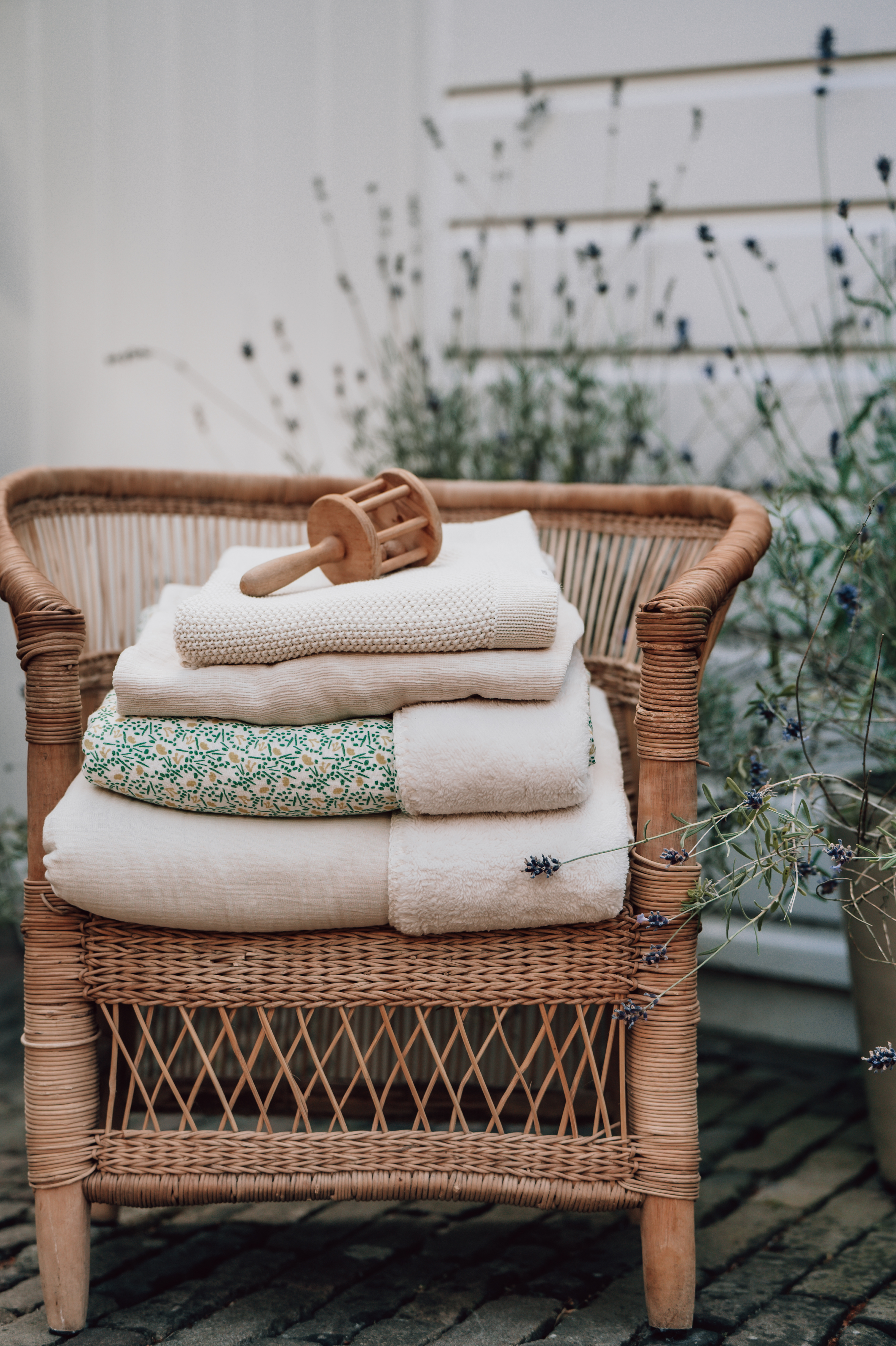 Wiegdeken Lisbon powder white