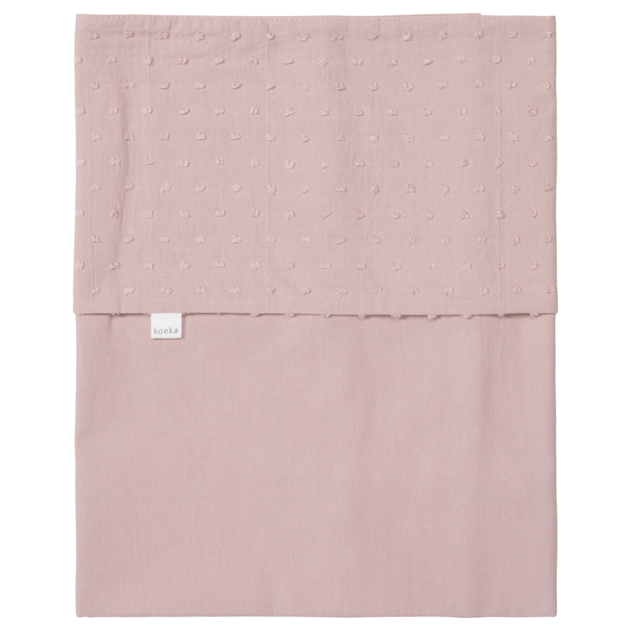 Drap plat lit berceau Napa mauve