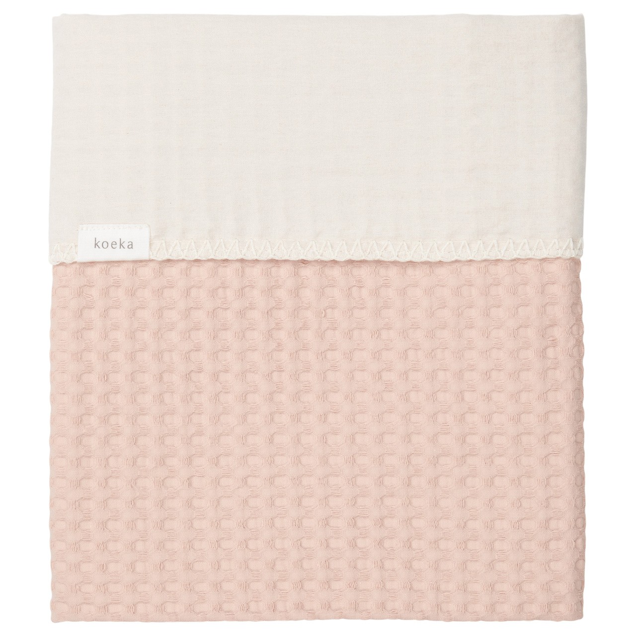Couverture pour lit bébé flanelle Antwerp rosa salt/pebble