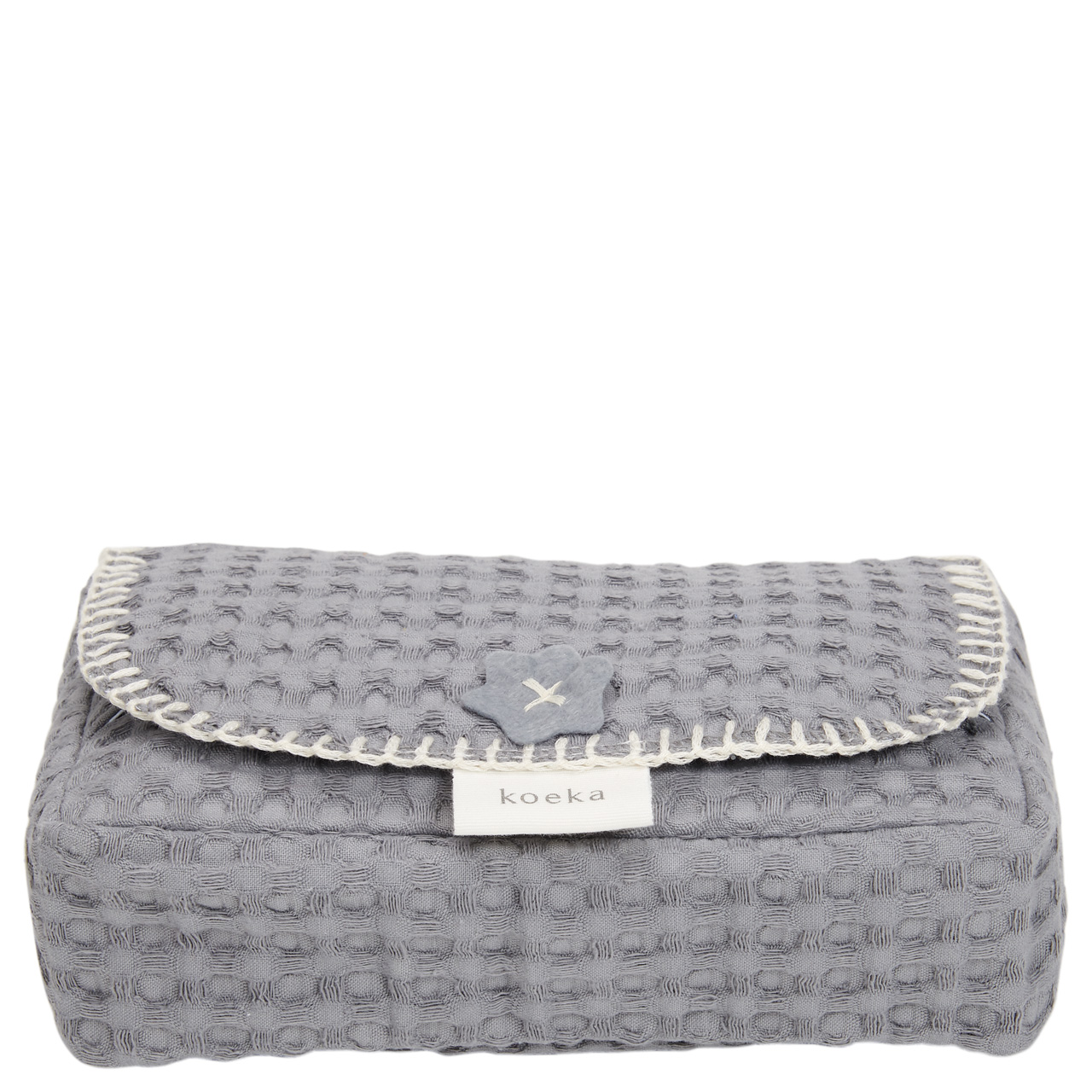 Hoes Voor Babydoekjes Wafel Antwerp steel grey