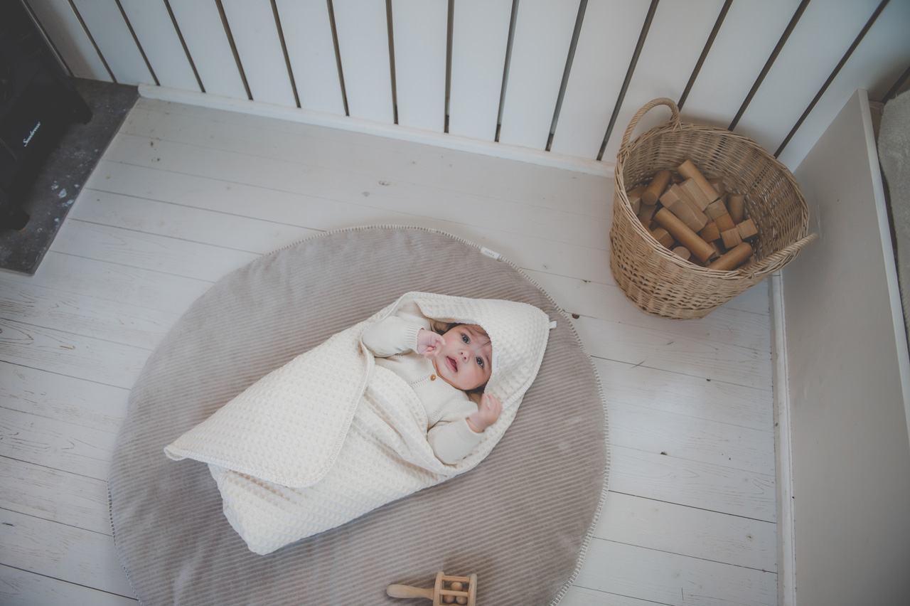 Wrap towel teddy Oslo natural