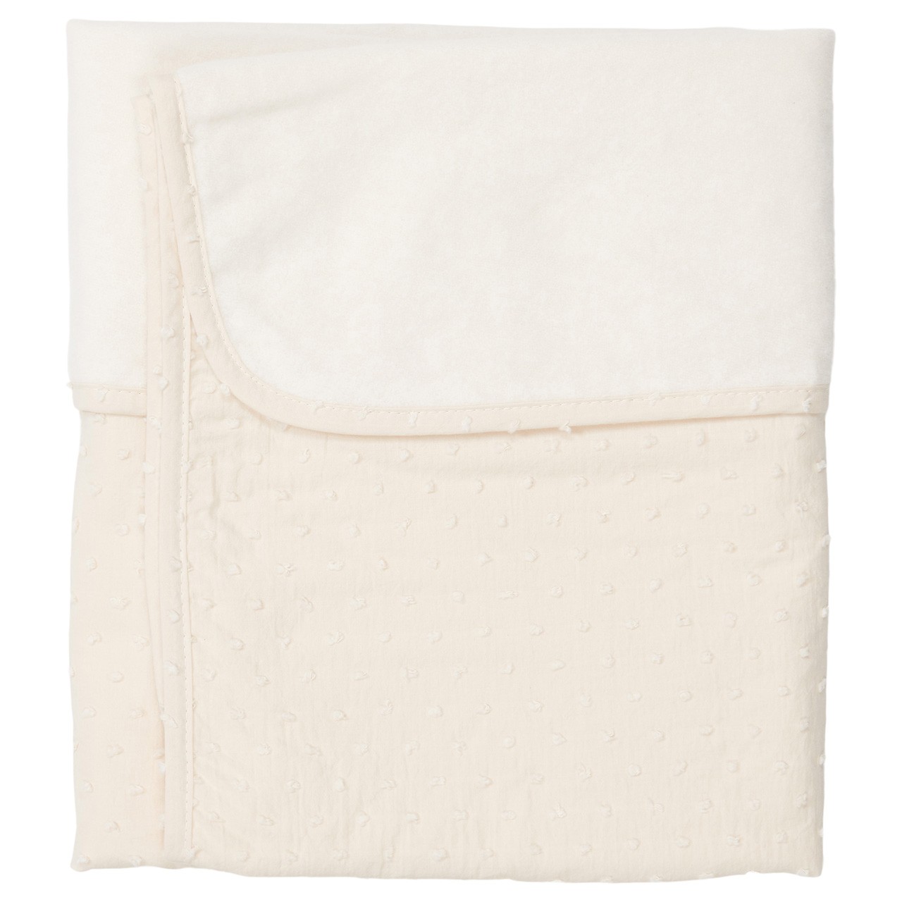 Wiegdeken Cotton Fleece Napa warm white