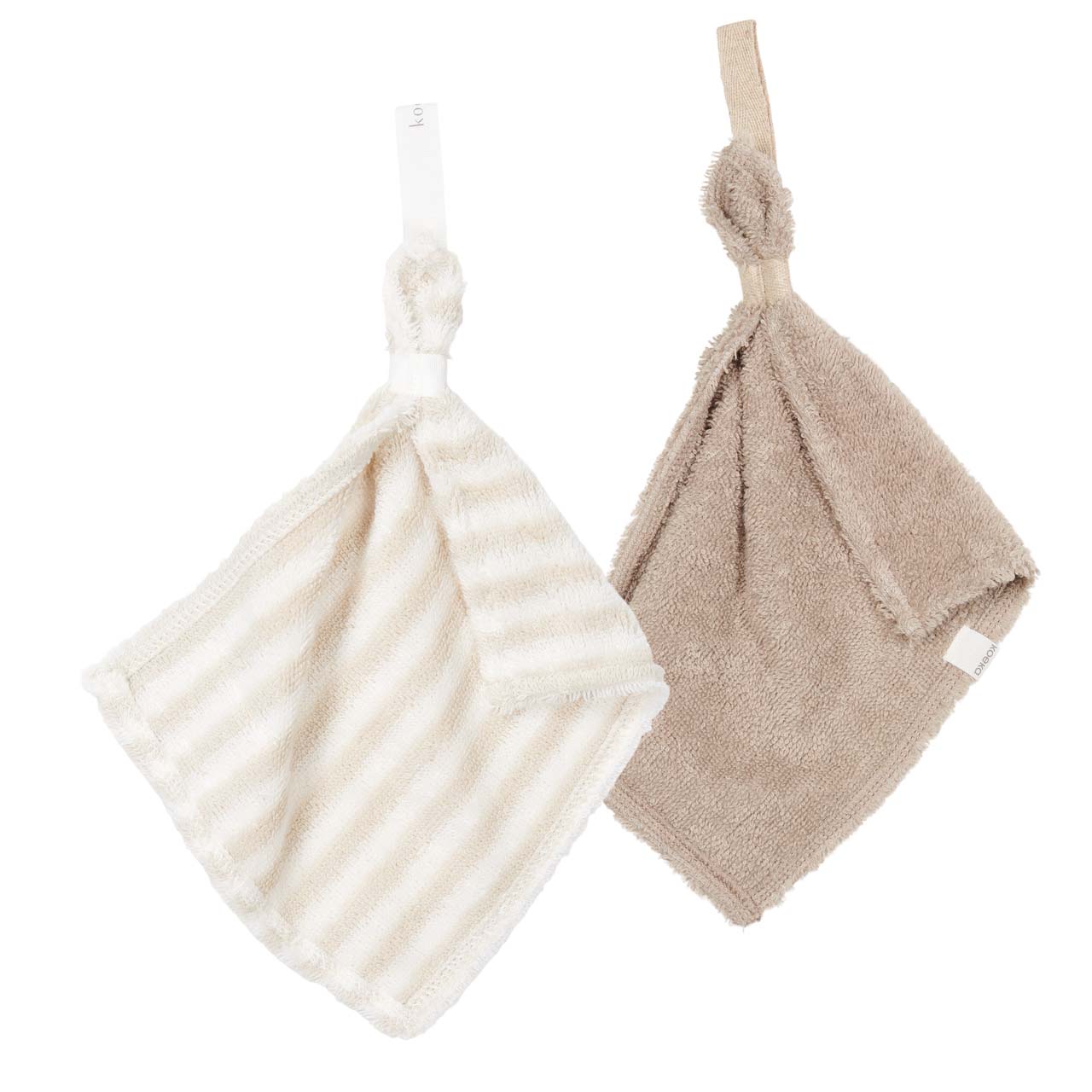 Pacifier cloth 2-pack Playa sand/clay