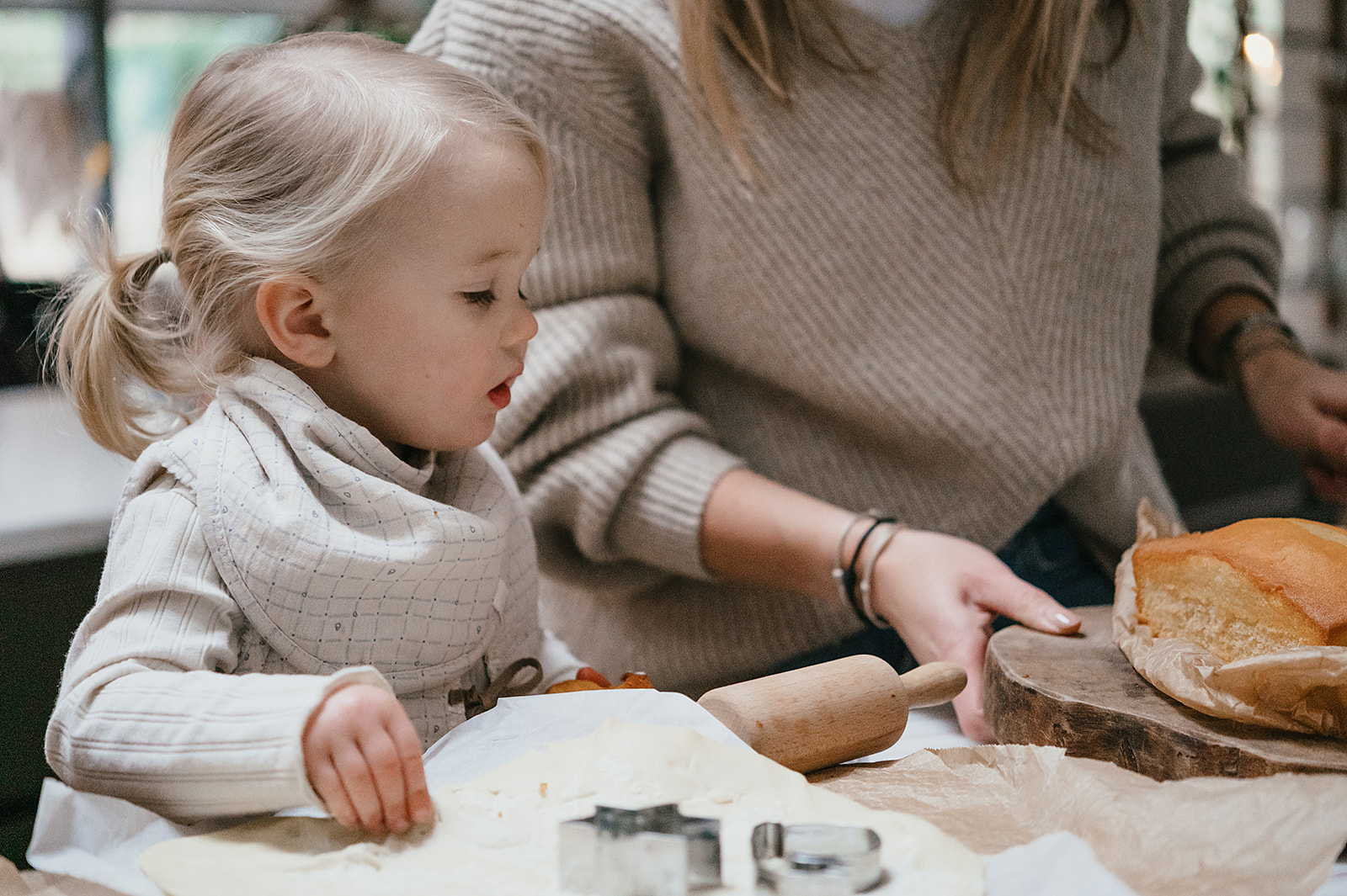 Halstuch Lätzchen 2-pack Lind warm white