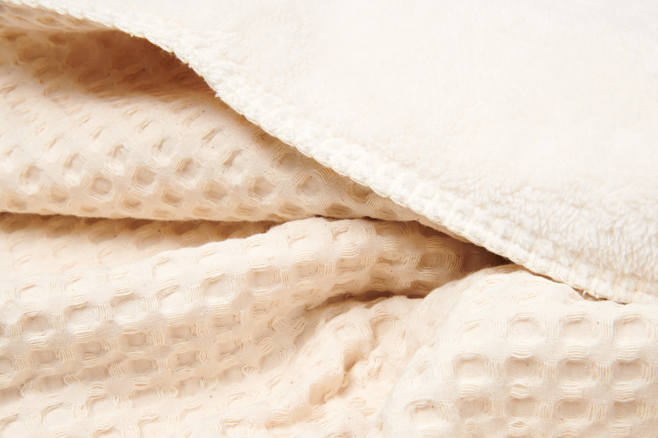 Single bed blanket teddy Oslo natural/pebble