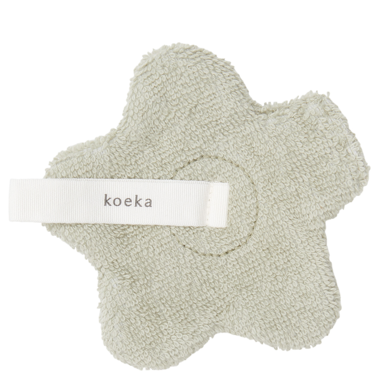 Sucette mouchoir fleur Luz sage