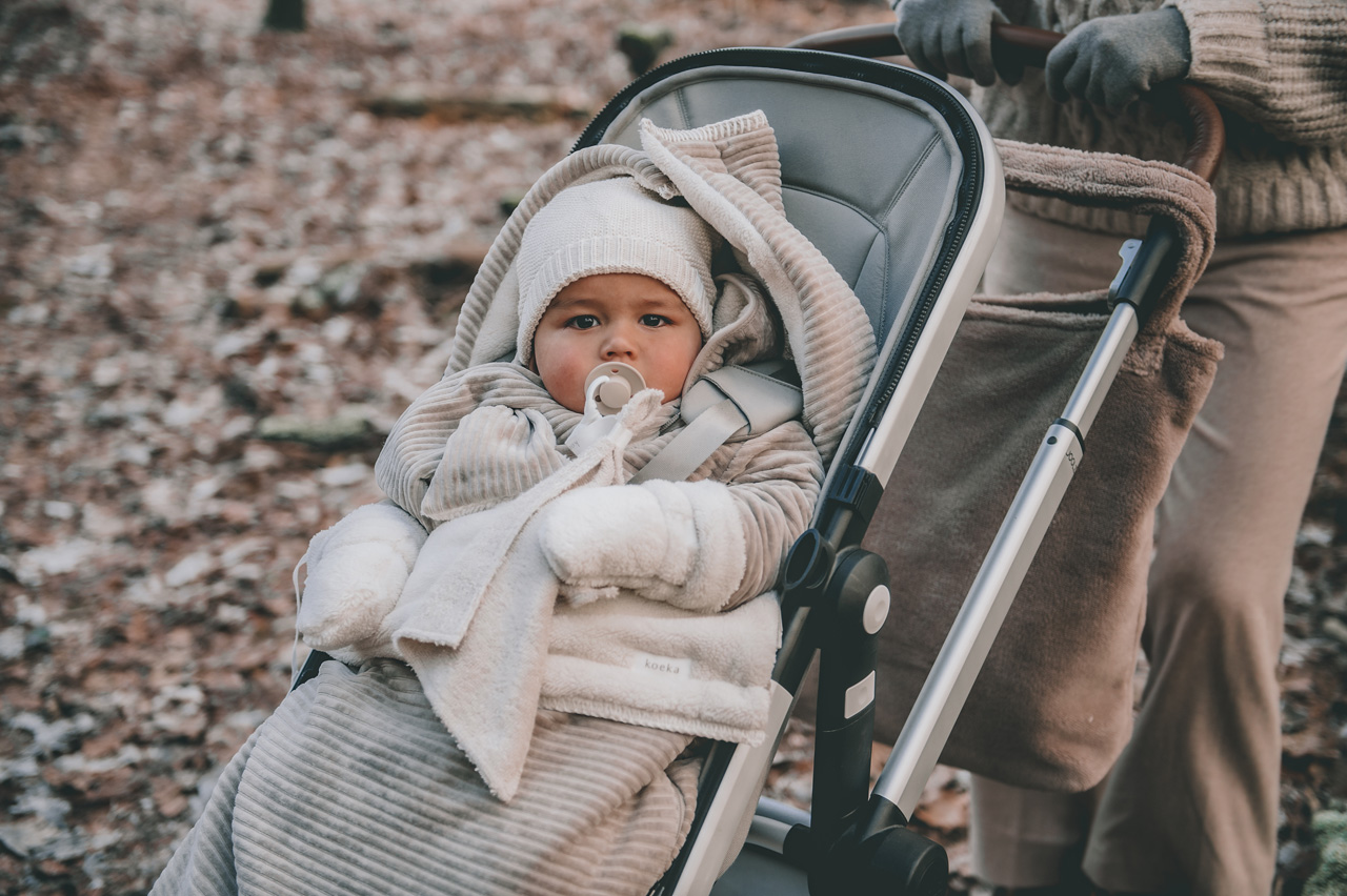 Stroller footmuff teddy Vik clay