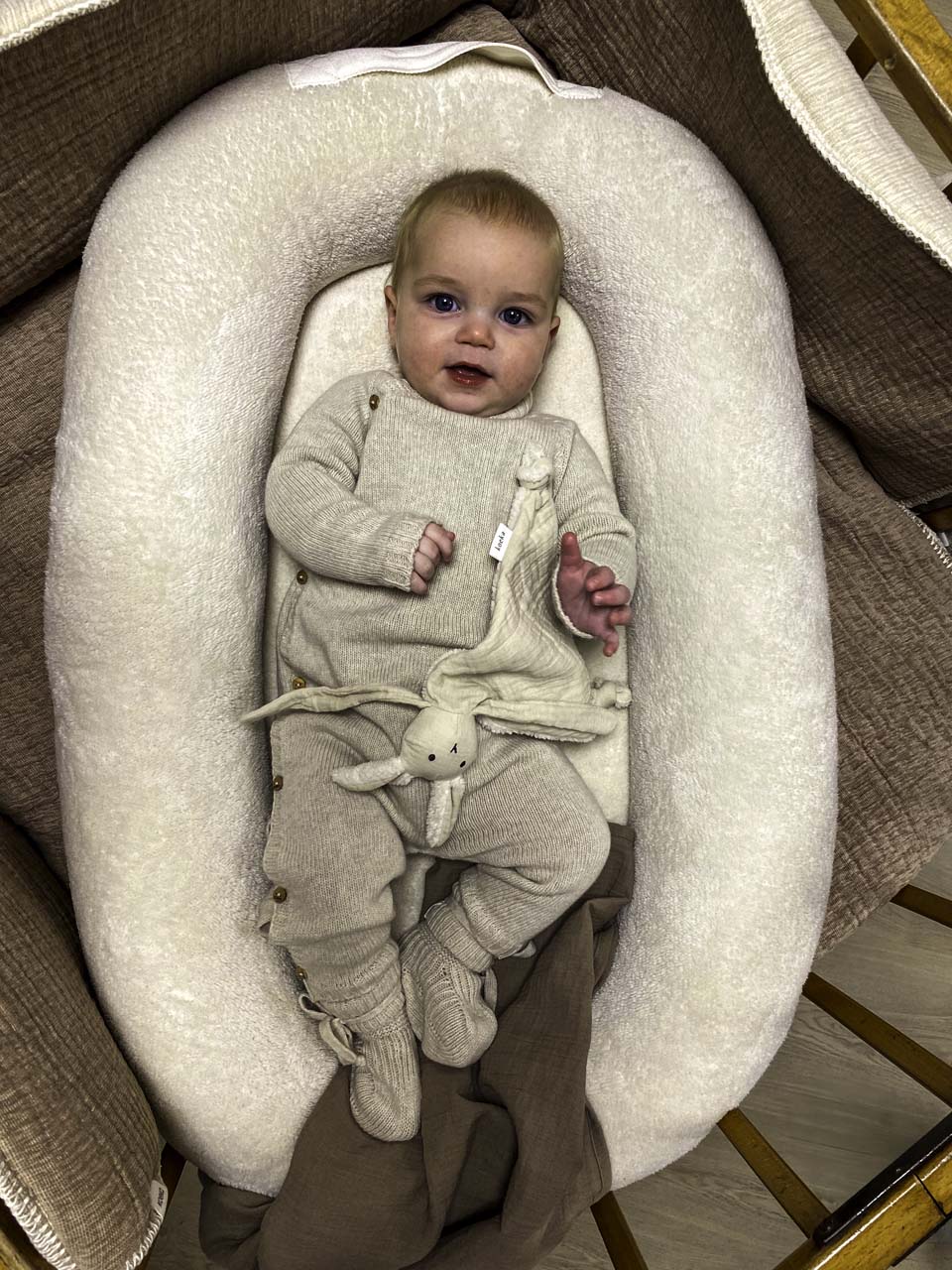 Babynest Malmo pebble