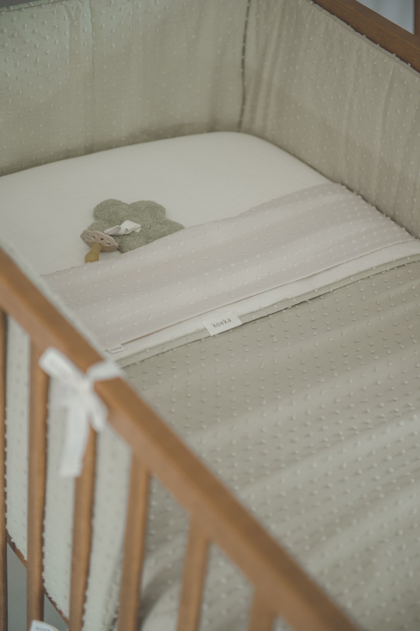 Wiegdeken Cotton Fleece Napa sage