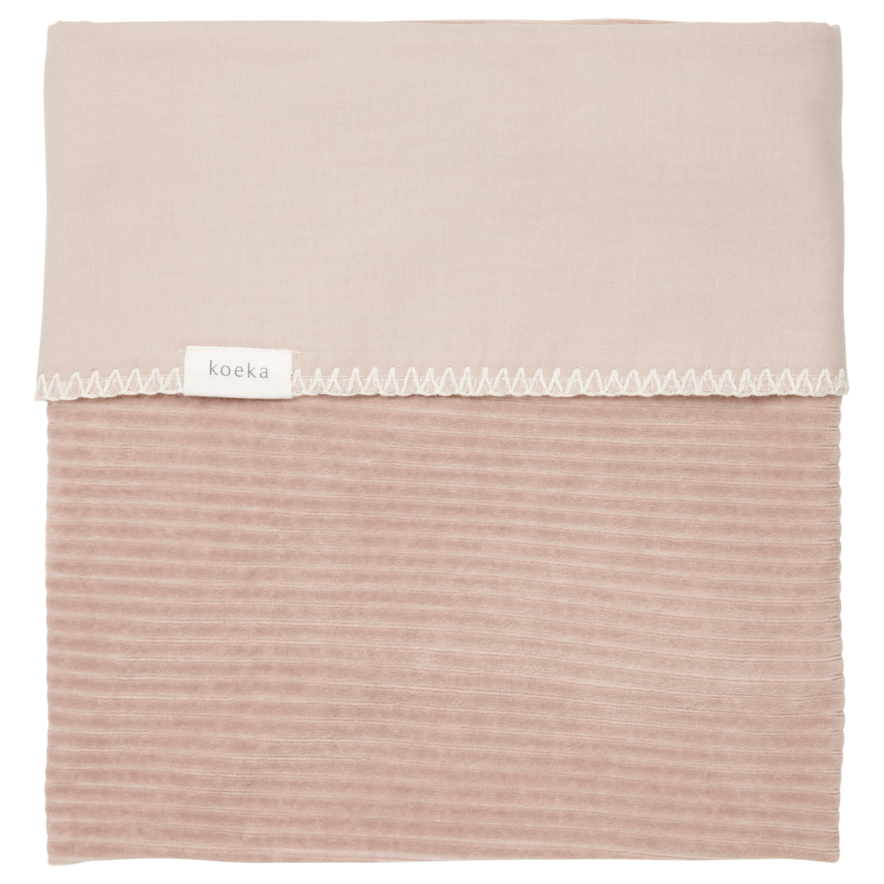 Cot blanket flannel Vik grey pink