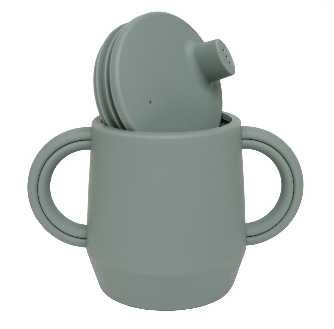 Sippy cup blue clay