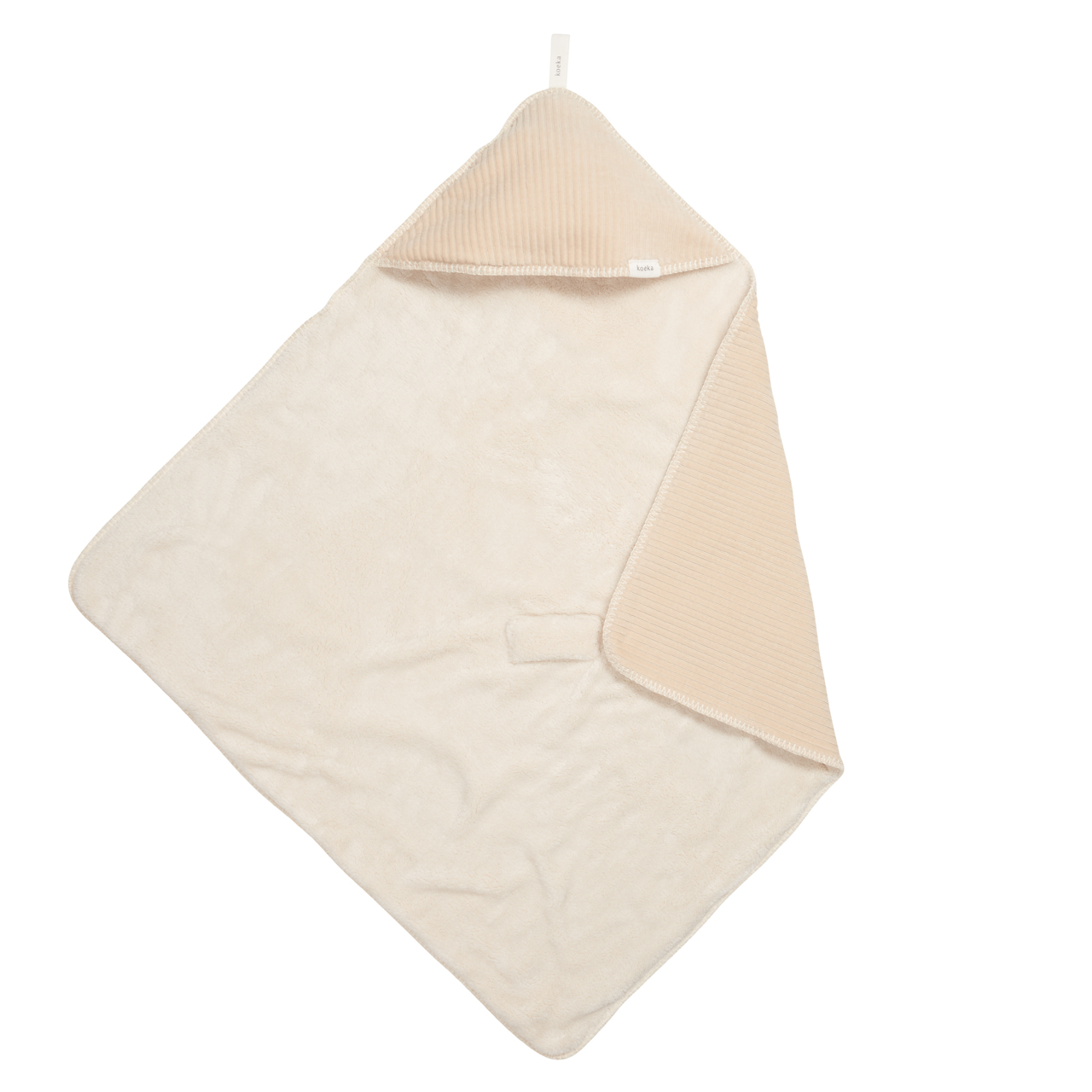 Couverture enveloppante teddy Vik sand