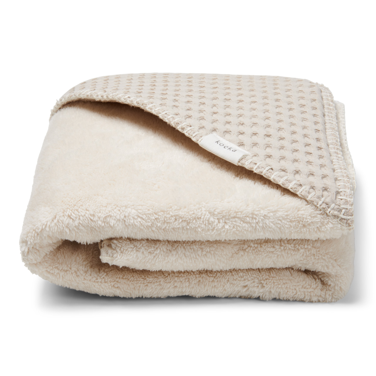 Couverture enveloppante teddy Oslo sand