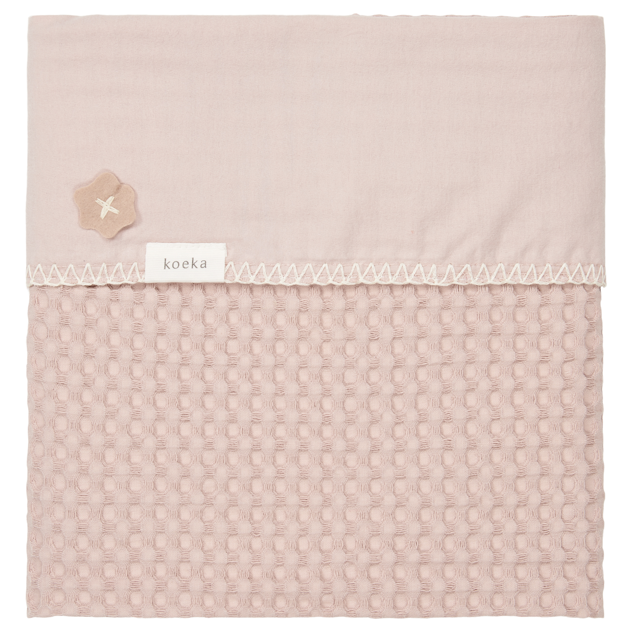 Bassinet blanket flannel Antwerp grey pink/grey pink