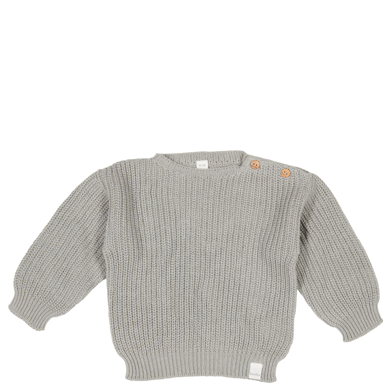 Baby sweater Dinan grey wave