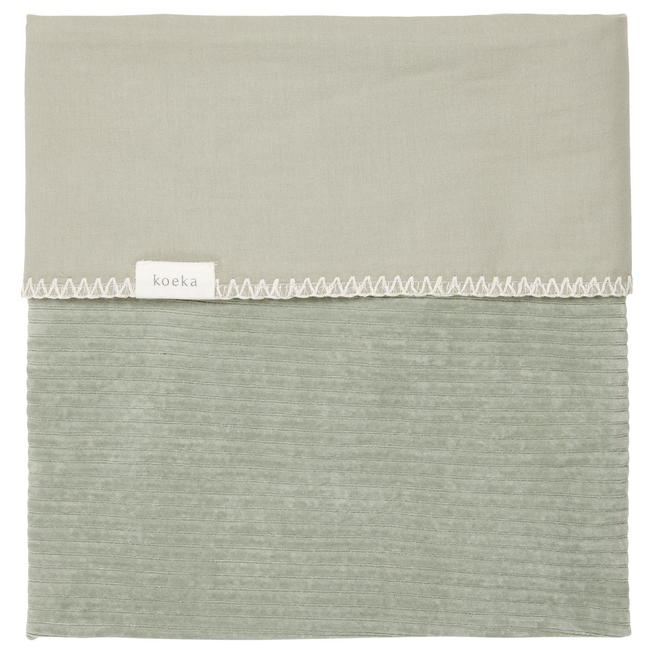 Couverture berceau flanelle Vik shadow green