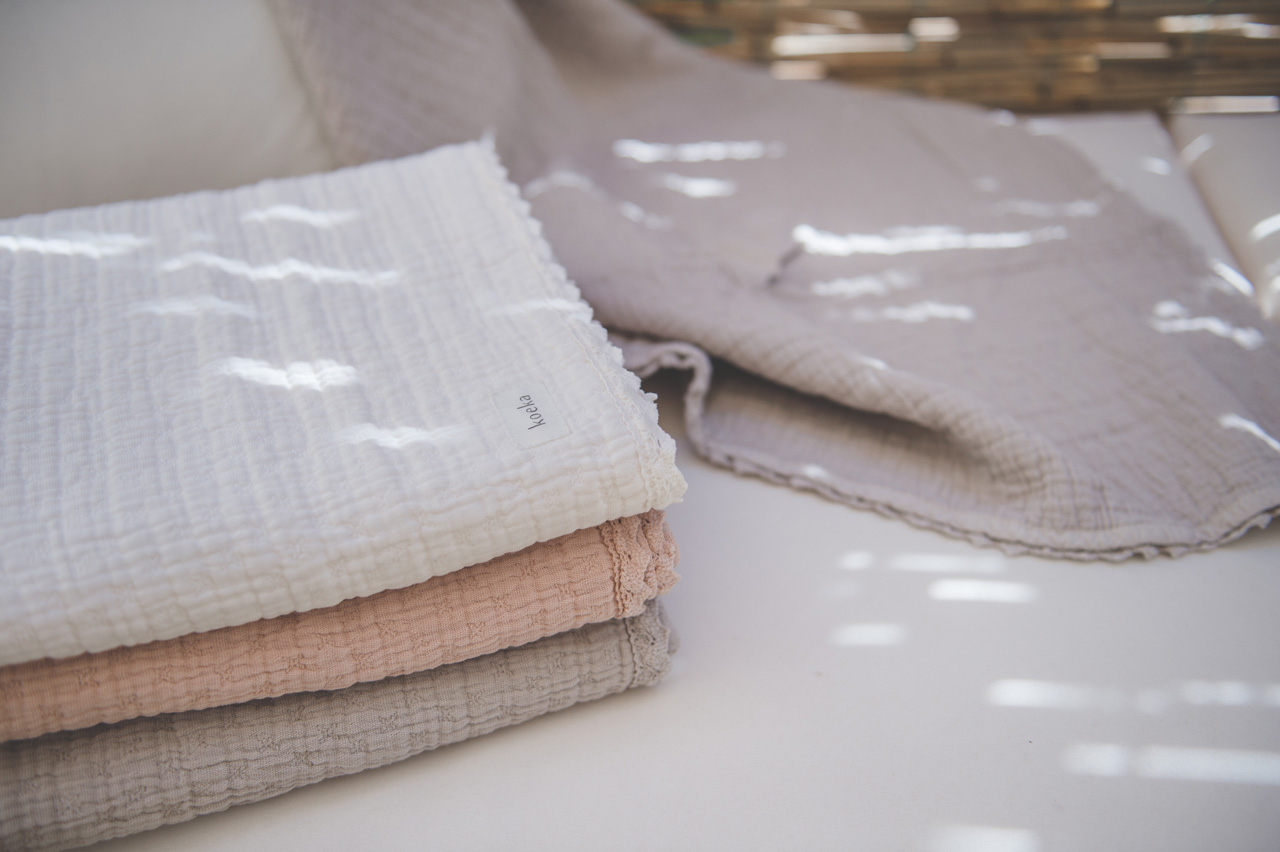 Wiegdeken Lace Elba rosa salt