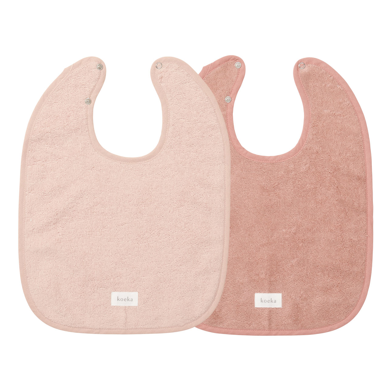 Bavoir 2-pack Dijon Daily bright blossom/earth rose