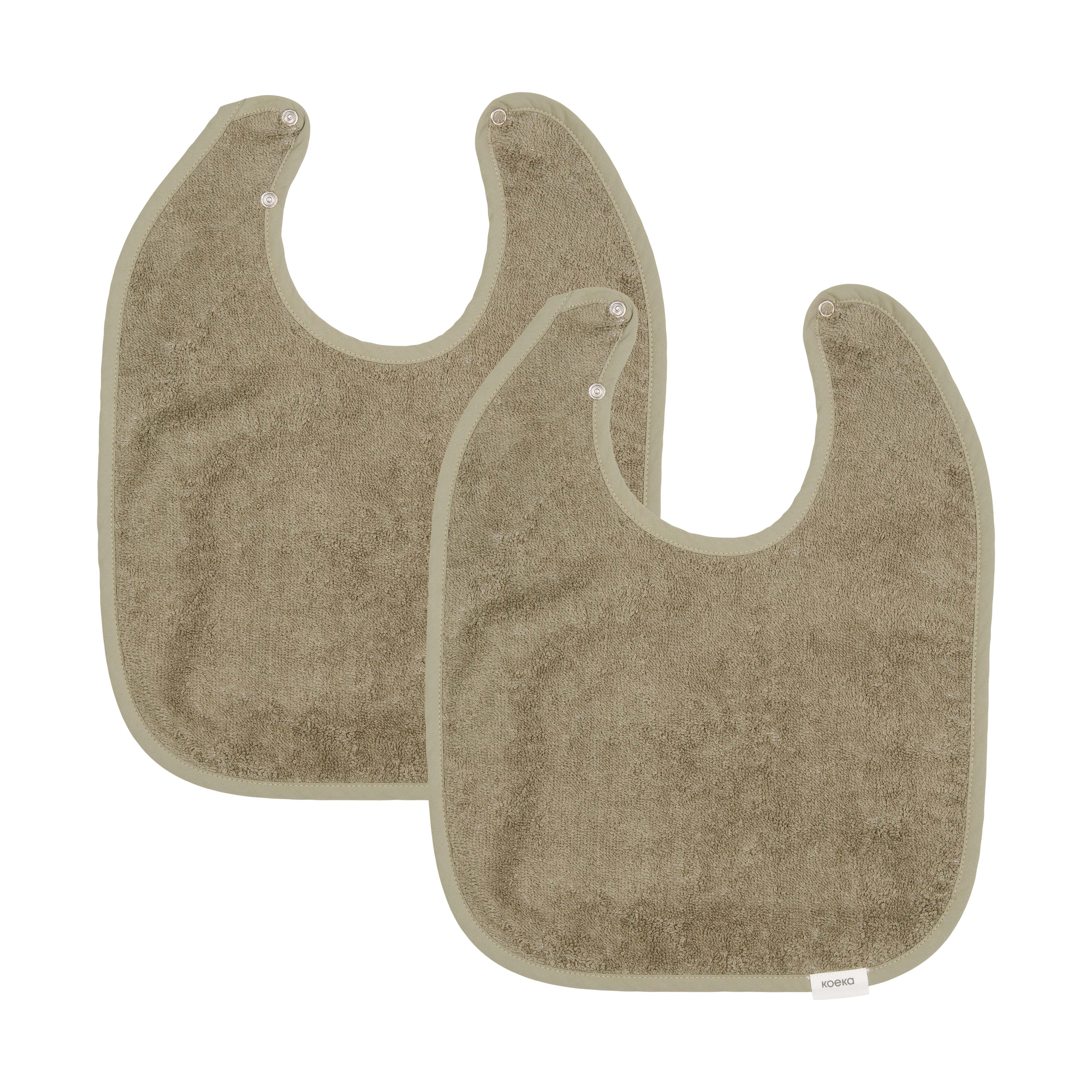 Bib 2-pack Dijon Daily moss