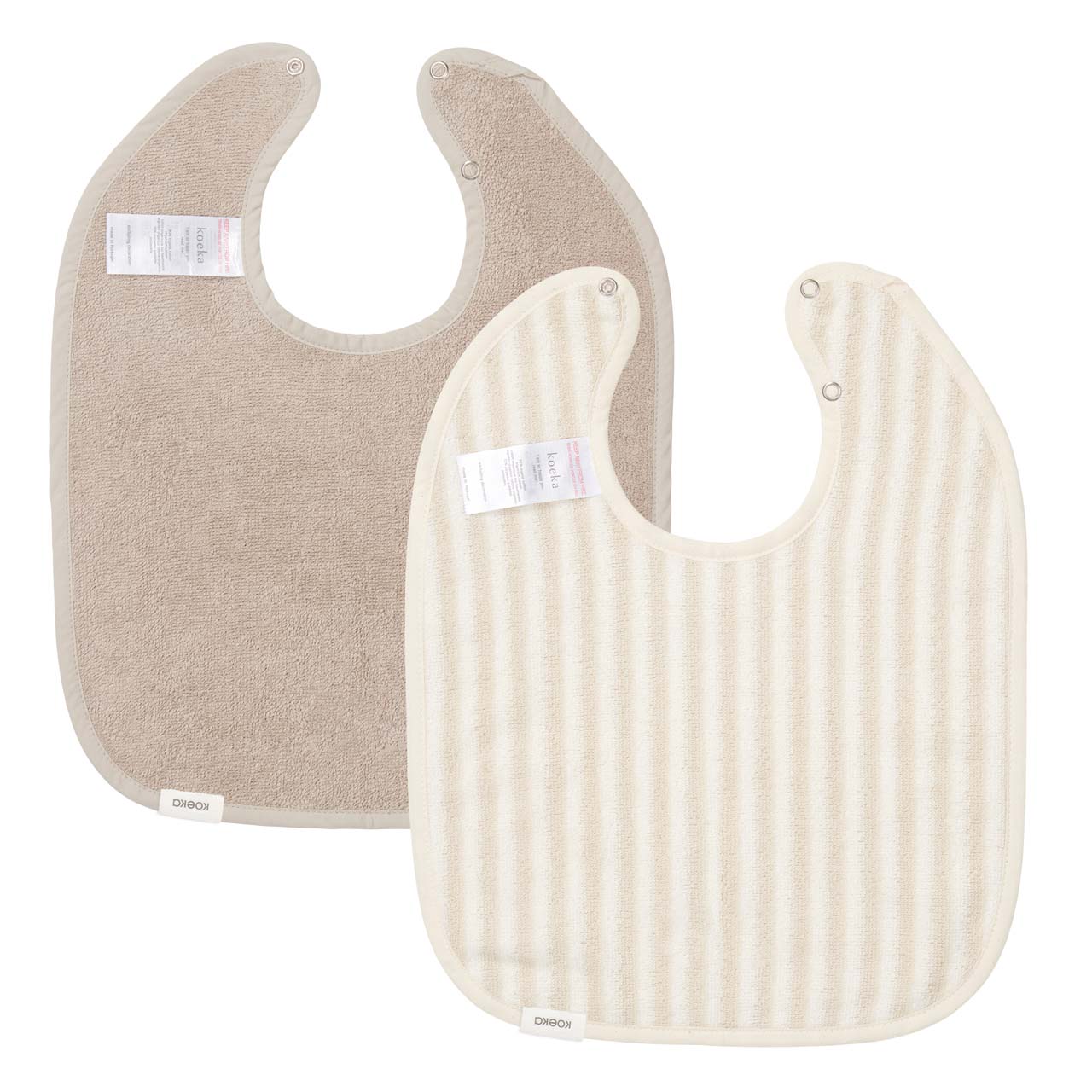 Bavoir 2-pack Playa sand/clay