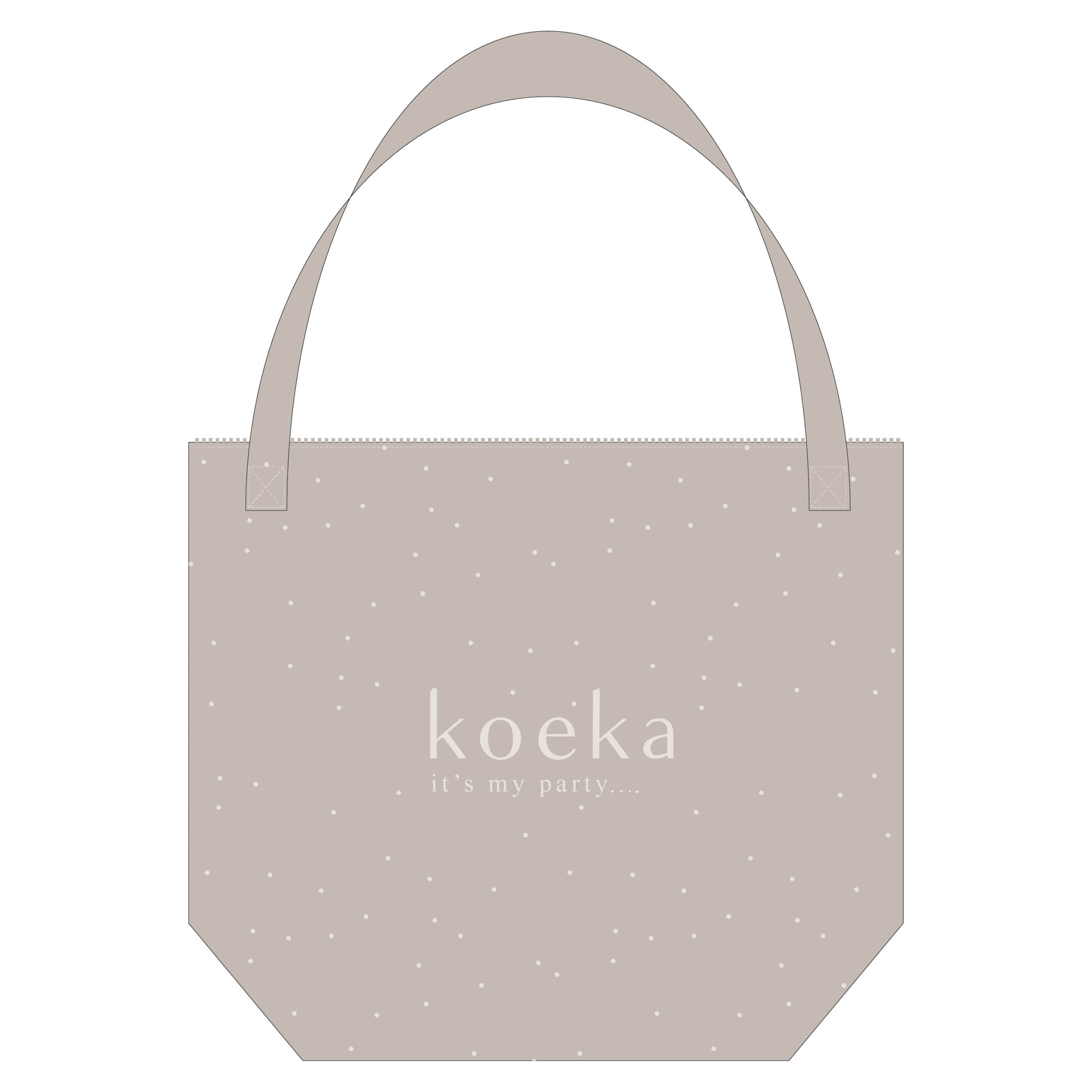 Shopper non woven  clay
