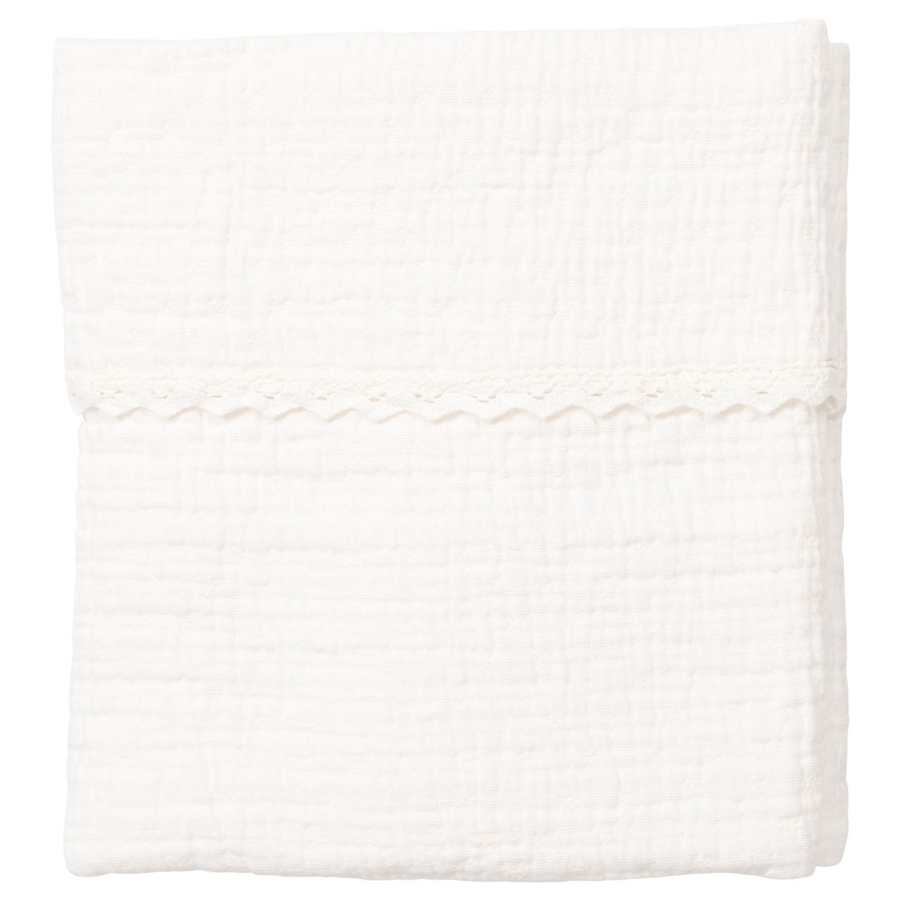 Couverture pour lit bébé teddy Elba milky