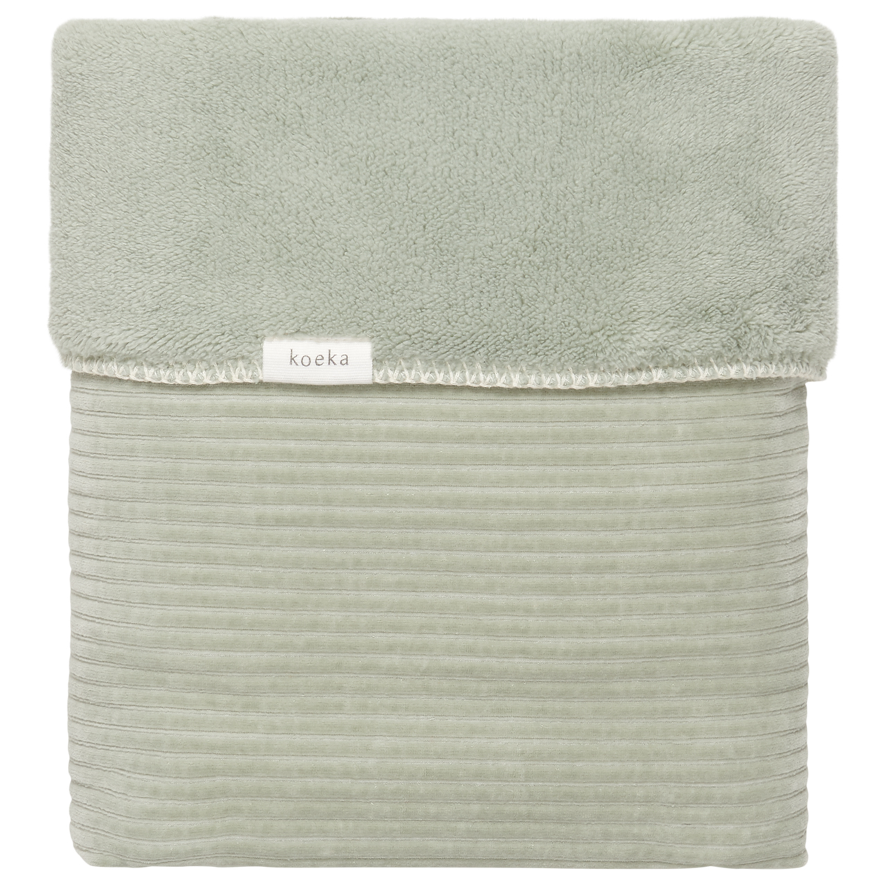 Bassinet blanket teddy Vik shadow green