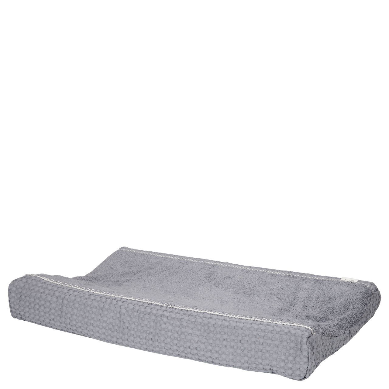 Aankleedkussenhoes Wafel Amsterdam steel grey