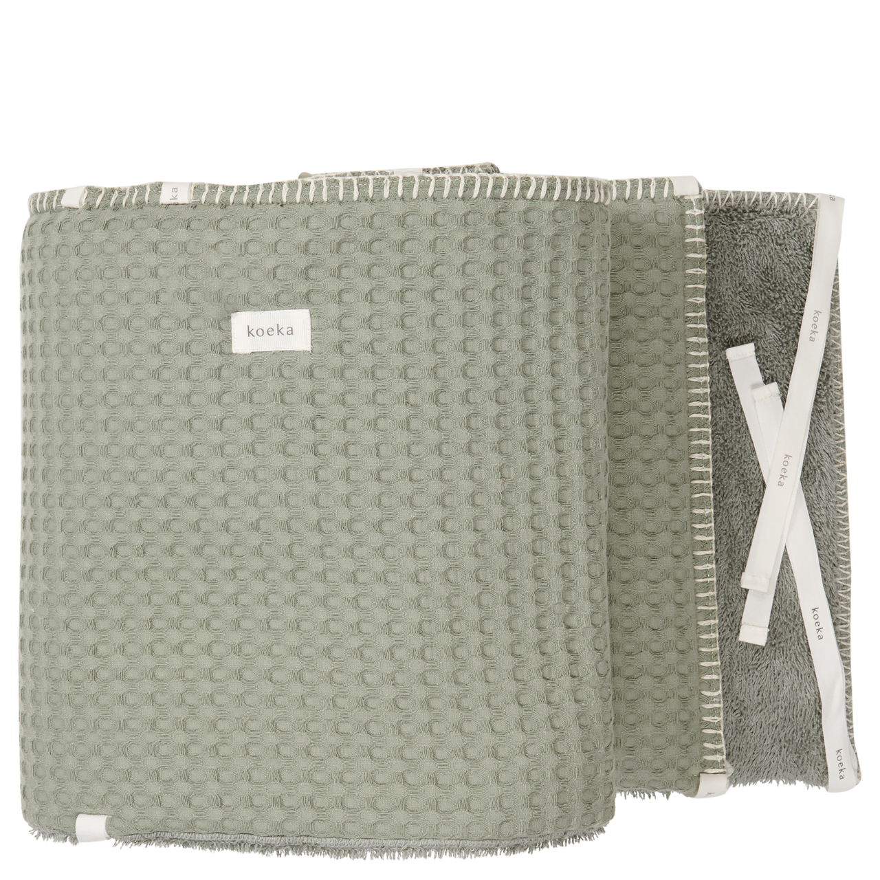 Play pen - / Cot bumper Amsterdam shadow green