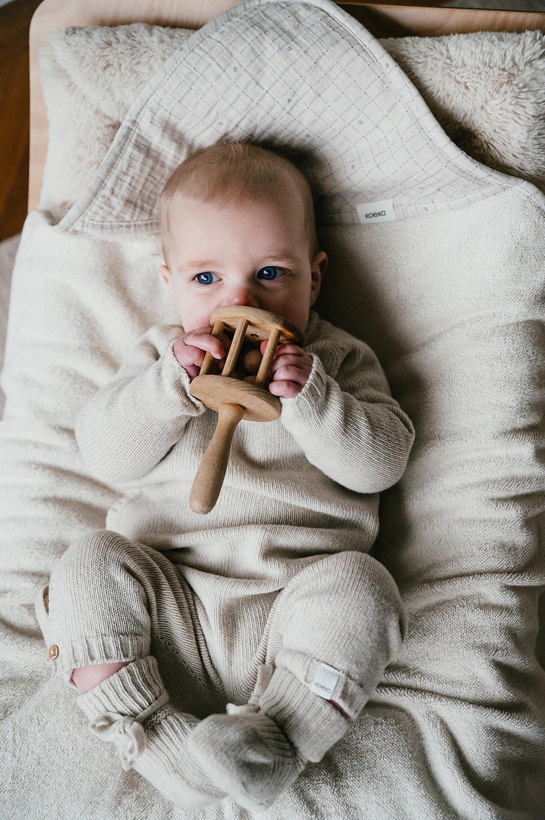 Baby Kledingset Premium Wool Beja warm white Baby Kledingset Premium Wool Beja warm white