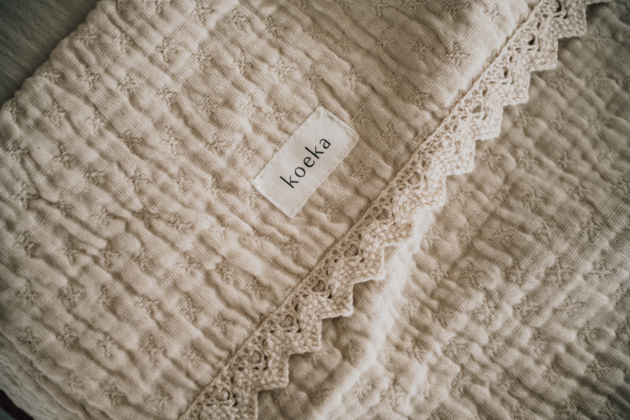 Babydecke Lace Elba natural