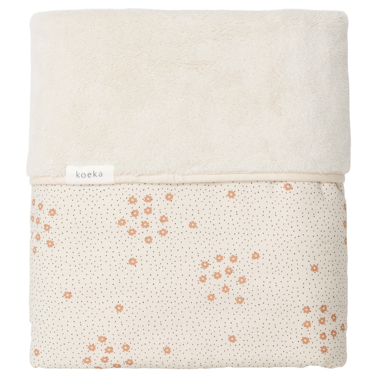 Ledikantdeken Teddy Reversible Sunnyside warm white