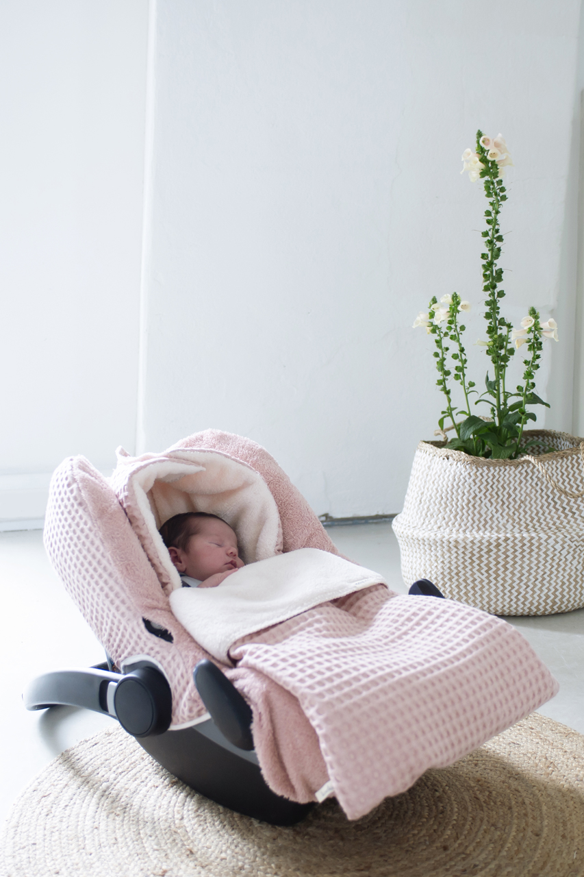 Voetenzak 0+ 3 Punts Wafel/teddy Oslo shadow pink/light shadow pink