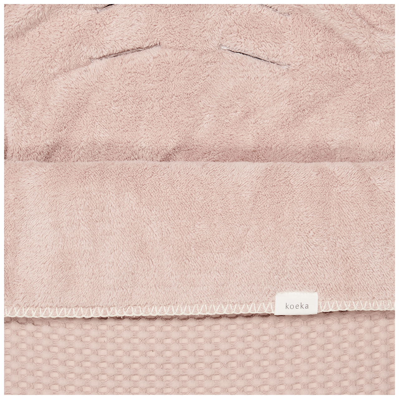 Voetenzak 0+ 3 Punts Wafel/teddy Oslo grey pink/grey pink