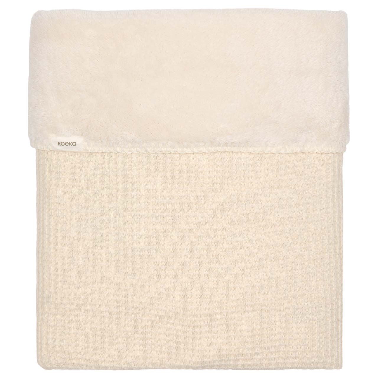 Cot blanket teddy Malaga warm white