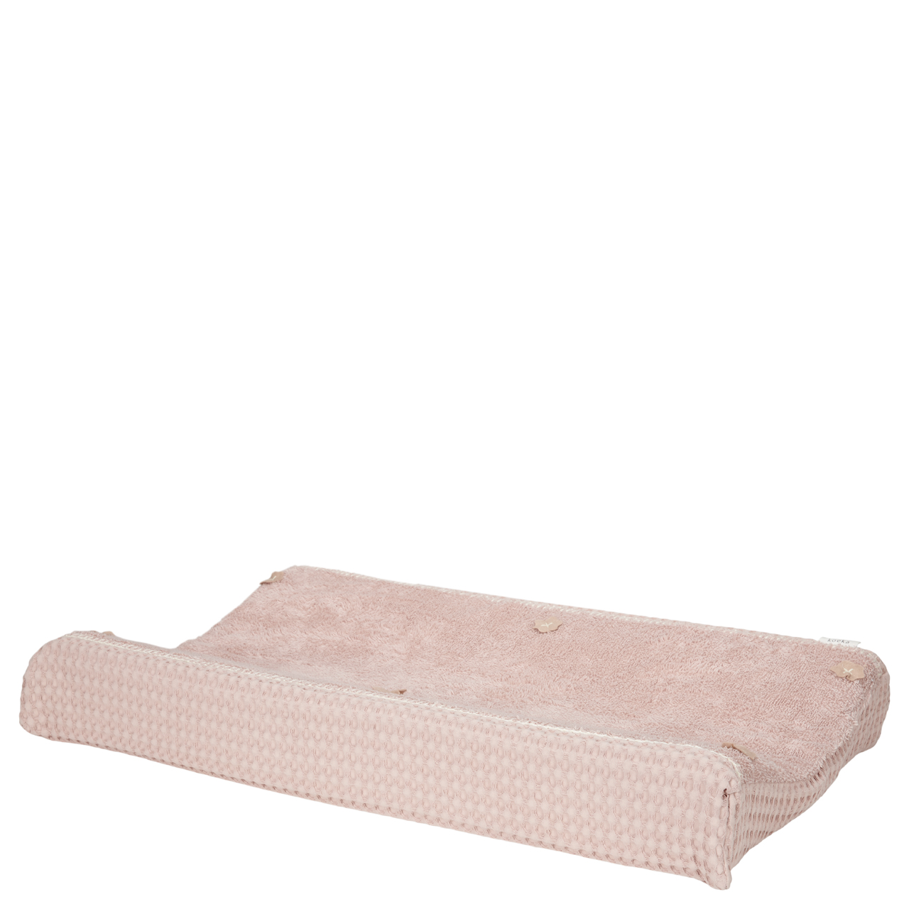 Aankleedkussenhoes Wafel Amsterdam grey pink