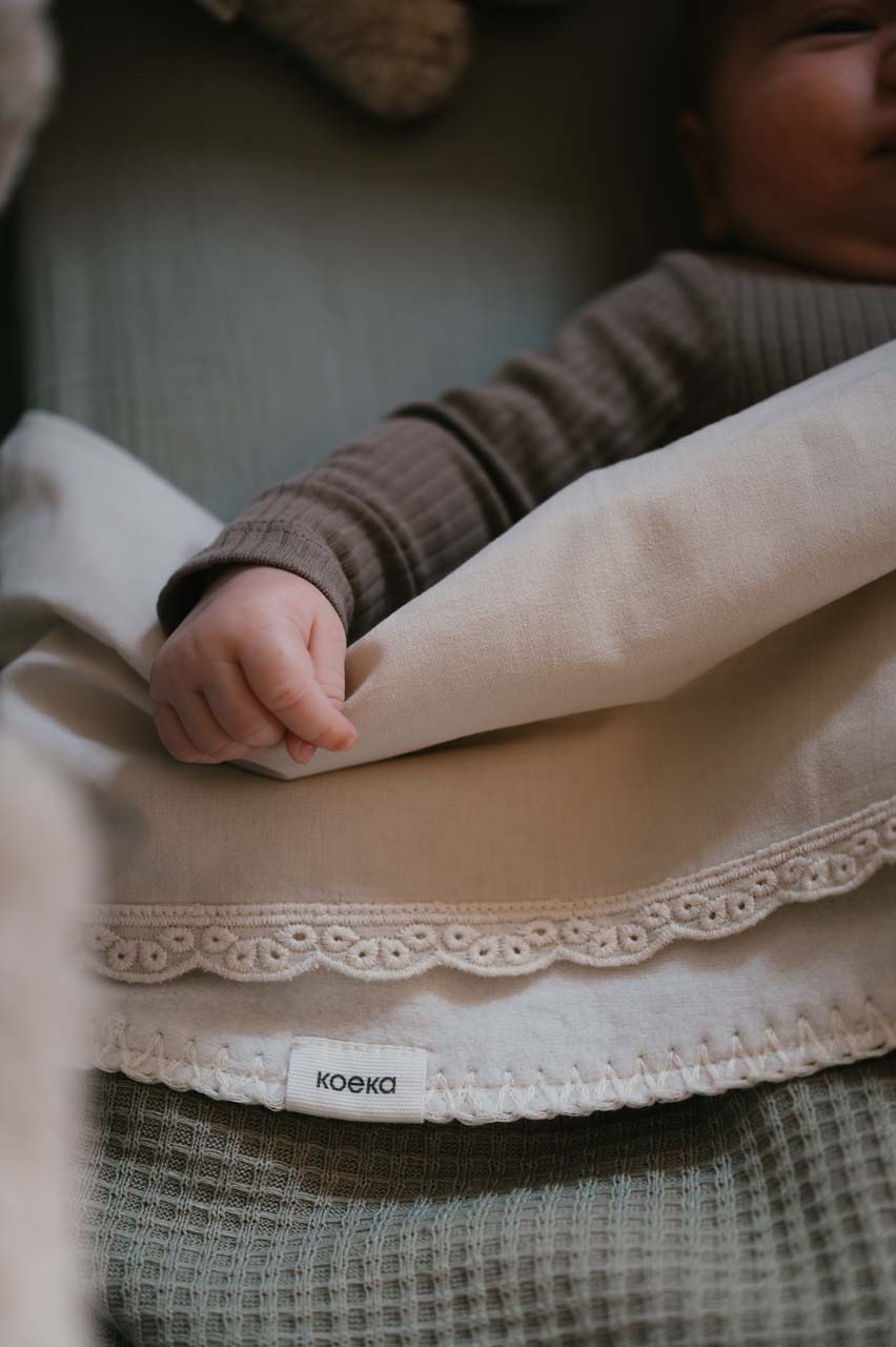 Wiegdeken Cotton Fleece Malaga sage