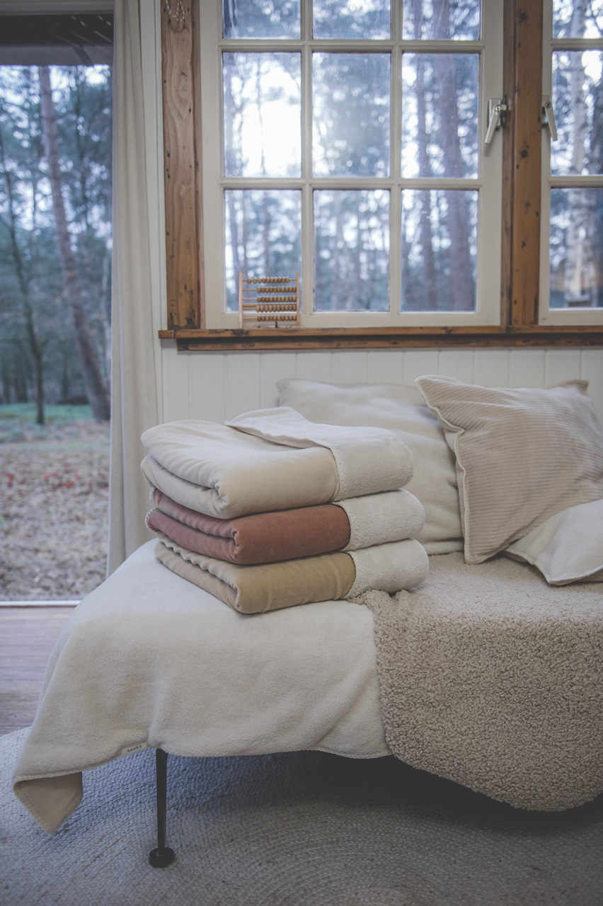Eenpersoonsdeken Teddy Oddi warm white